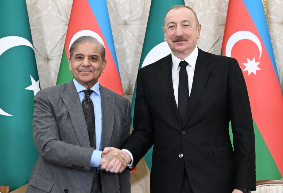 Prime Minister Shehbaz Sharif speaks with President of Azerbaijan Ilham Aliyev