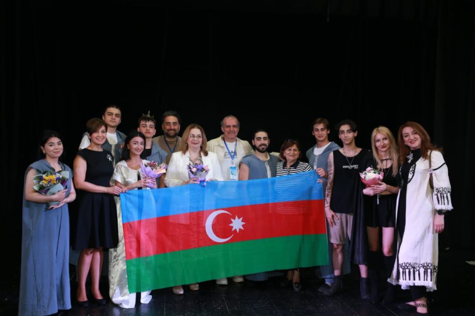 Azerbaijani student wins Best Male Role at Int'l Turkic Theatre Festival [PHOTOS]