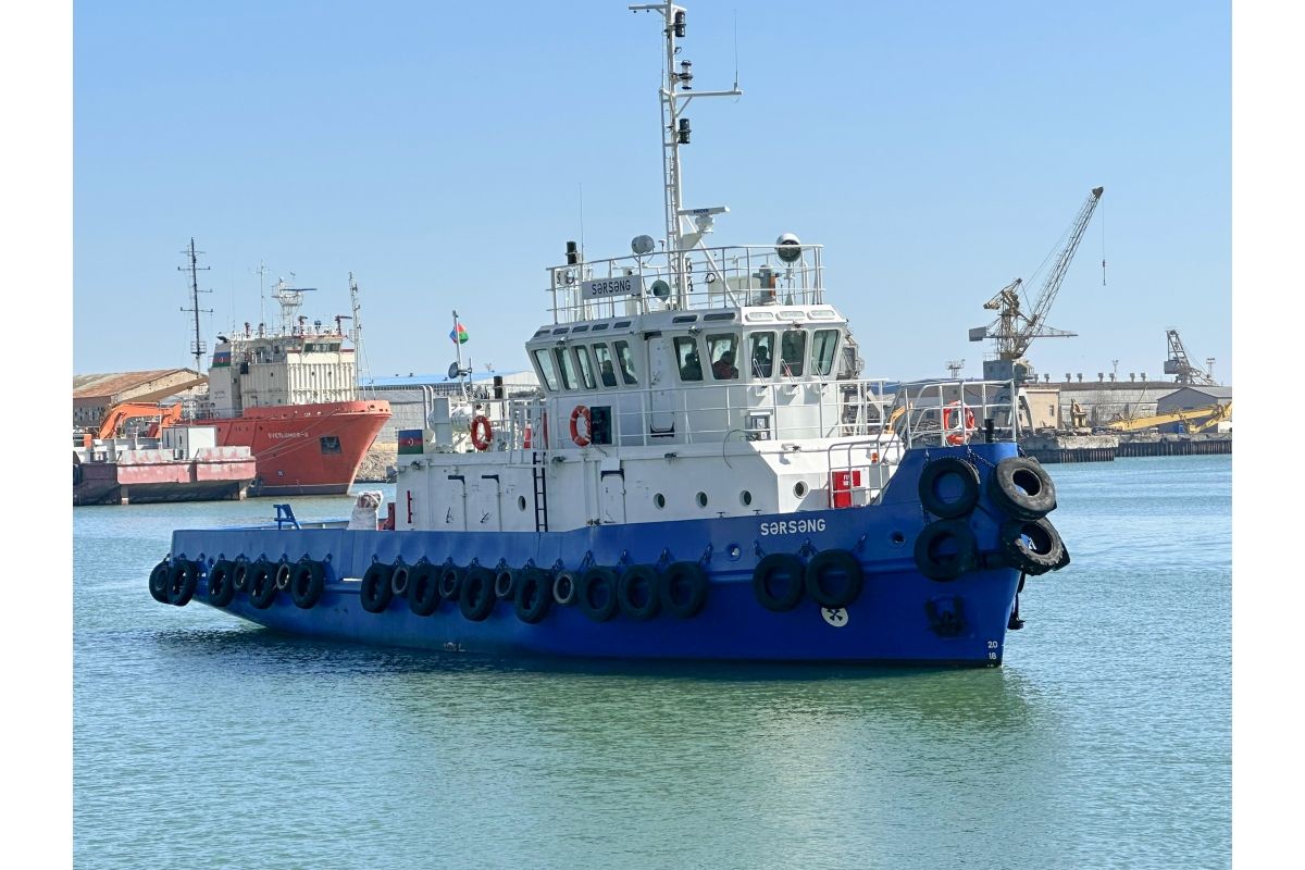 New tugboat “Sarsang” commissioned by ASCO at Zigh Shipyard